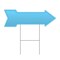 Signmission Light Blue Arrow Yard Sign Funny Home Decor 36in Wide C-ARROW12-999774 - alternate 1